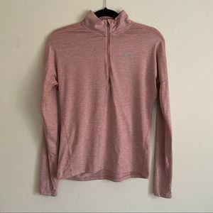 Nike Running ¼ Zip Dri-Fit Pink Longsleeve Active XS